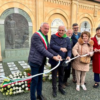 Saluzzop, inaugurazione del restauro del Sacrario dei partigiani nel cimitero cittadino