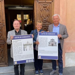Il sindaco Claudio Bogetti, l'assessore Agnese Dogliani e il presidente dell'associazione Pro Retinopatici e Ipovedenti Marco Bongi Il sindaco Claudio Bogetti, l'assessore Agnese Dogliani e il presidente dell'associazione Pro Retinopatici e Ipovedenti Marco Bongi