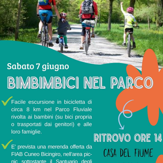 Cuneo, sabato 7 giugno torna bimbimbici nel parco Cuneo, sabato 7 giugno torna bimbimbici nel parco