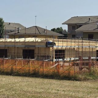 Il cantiere del nuovo asilo nido di Costigliole Saluzzo