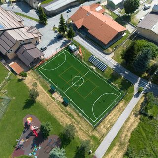 Il render del nuovo campo sintetico di Demonte