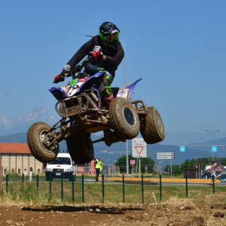 Dalmasso sul podio a Centallo: terzo posto per il pilota rossanese nella prova Motornext Quad