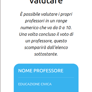 Applicazione di valutazione docenti al Denina Pellico Rivoira