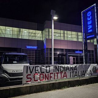 Lo striscione di CasaPound