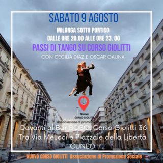 Cuneo, in corso Giolitti una serata con il tango Argentino