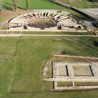 Il sito archeologico di Bene Vagienna visto dall'alto, immagine di repertorio Il sito archeologico di Bene Vagienna visto dall'alto, immagine di repertorio