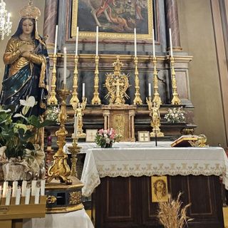 La statua della Madonna Immacolata  nella parrocchia di Torre San Giorgio