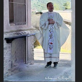 Don Marco Bruno nuovo parroco della comunità di Scarnafigi, Ruffia, Torre San Giorgio e Villanova Solaro (foto di Massimo Chiapello)