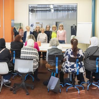 Qualche momento del "Laboratorio al femminile"