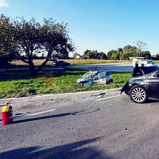 Scontro frontale nel pomeriggio a Sant’Albano Stura