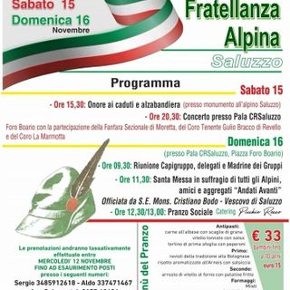 La locandina della Festa della Fratellanza alpina