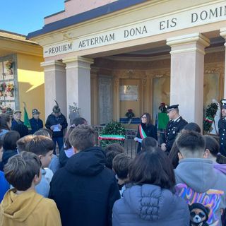 Un momento delle celebrazione del IV Novembre a Piasco