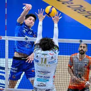 Nathan Feral, prova strepitosa per l'opposto francese di Cuneo (Foto Danilo Ninotto)