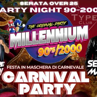 Festa di Carnevale, sul palco i Millennium 90/2000