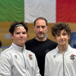 (Matteo Maino e Osea Martini insieme al Maestro Juan Paz y Miño)