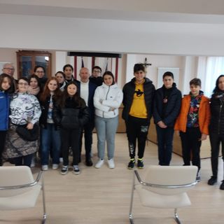 Studenti di Venasca in visita al Comune