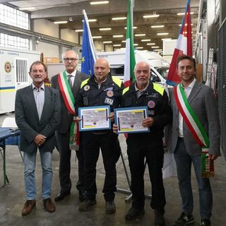 Premiati volontari di Protezione Civile di Lesegno e Vicoforte che hanno prestato soccorso in Emilia Romagna