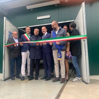 L'inaugurazione del serbatoio