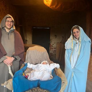 Nella foto la Natività al presepe vivente di Bandito