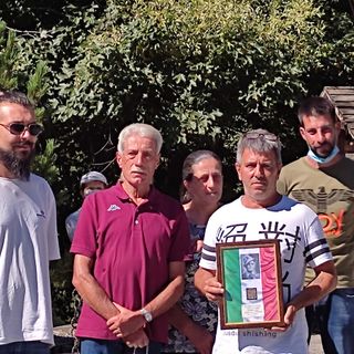 La consegna della piastrina dell’Alpino Giovanni Battista Roux