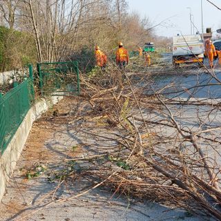 Borgo S.Dalmazzo: intervento della squadra A.I.B. per la pulizia di canali consortili