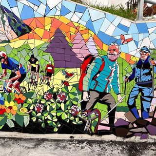 A Caprauna il mosaico-murales più esteso d’Europa