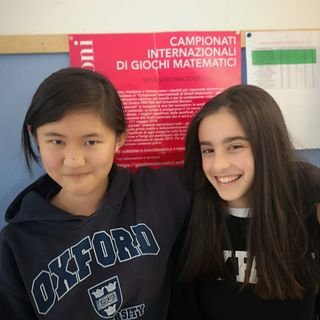 Erica Chen e Anna Re della scuola media di San Rocco Castagnaretta