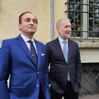 Il governatore Cirio con Paolo Damilano