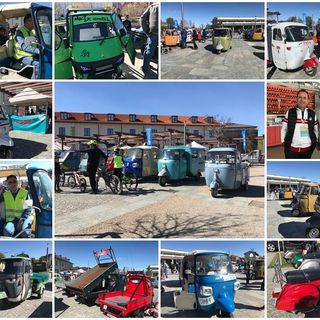 A Cuneo è EuroApe 2022: la città invasa dalle mitiche e colorate Ape Piaggio [FOTO]