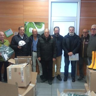 Consegnato il materiale per i volontari della Protezione Civile della Valle Varaita