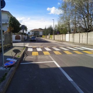 Il nuovo dosso in via Entracque"