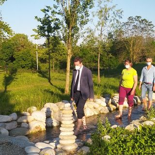 La quinta commissione di Cuneo al Parco fluviale