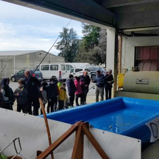 "Un pesce è un pesce": l'incubatoio ittico di Cussanio si svela alle terze delle primarie del territorio [FOTO E VIDEO]