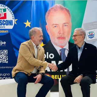 L'incontro tra Paolo Damilano, a sinistra, e Angelo Pezzana