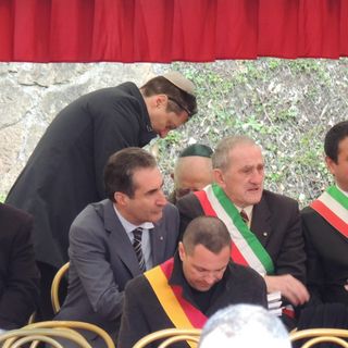 A Mondovì omaggio alla tomba del col. Giuseppe Cordero Lanza di Montezemolo alle Fosse Ardeatine in Roma