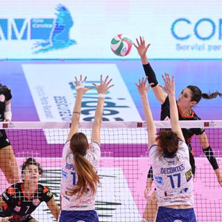 Una immagine del match (foto sito legavolleyfemminile)