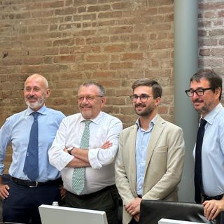 Da sinistra Stra, Cornaglia, Gatto e Cazzullo