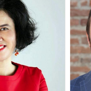 Francesco Hellmann e Marta Giovannini