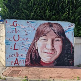 Giulia Cecchettin nel murales di Giovanni Botta Giulia Cecchettin nel murales di Giovanni Botta