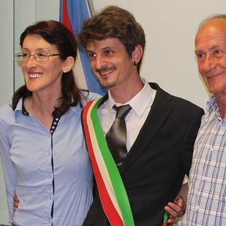 La Giunta di Brondello: Dora Perotto, Flavio Secco e Anselmo Giusiano