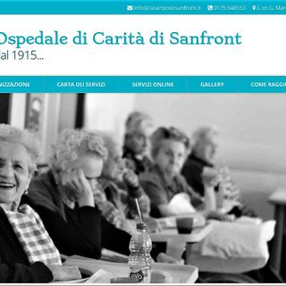 La nuova home page del sito internet