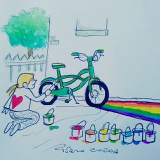 #FavoleaCasa di oggi propone “Il colore della bicicletta”, la favola sulla capacità di non farsi condizionare nelle scelte, letta e commentata da Fata Zucchina