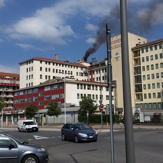 Incendio all'Ospedale Santa Croce di Cuneo