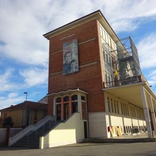Don Giovanni bosco e Domenico Savio in un'iconica rappresentazione artistica