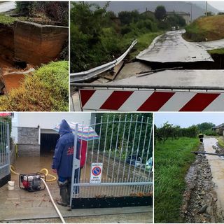 Le immagini che giungono da Barge e Bagnolo Piemonte