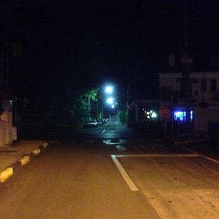 Il semaforo di via Matteotti spento