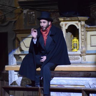 Di Stefano durante uno dei suoi spettacoli - foto da profilo FB