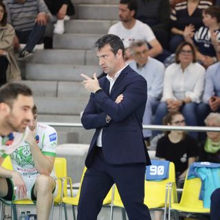 Matteo Battocchio durante la partita di Porto Viro (Foto: Delta Group)