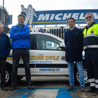 Pneumatici Michelin in dono alla Protezione Civile di Nucetto