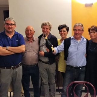 Nanni Michelotti festeggia la rielezione con la sua squadra